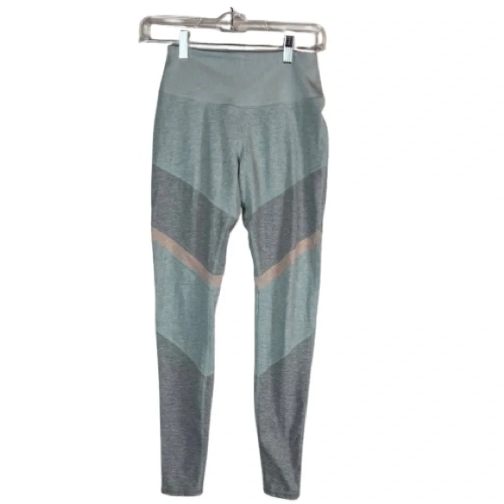 Alo Yoga High Rise Colorblock Performance Leggings Athletic Yoga Small